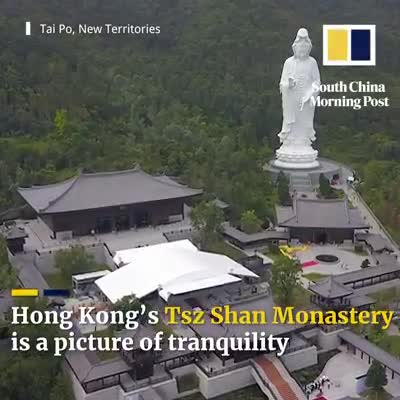 Beautiful Monastery in Hong Kong